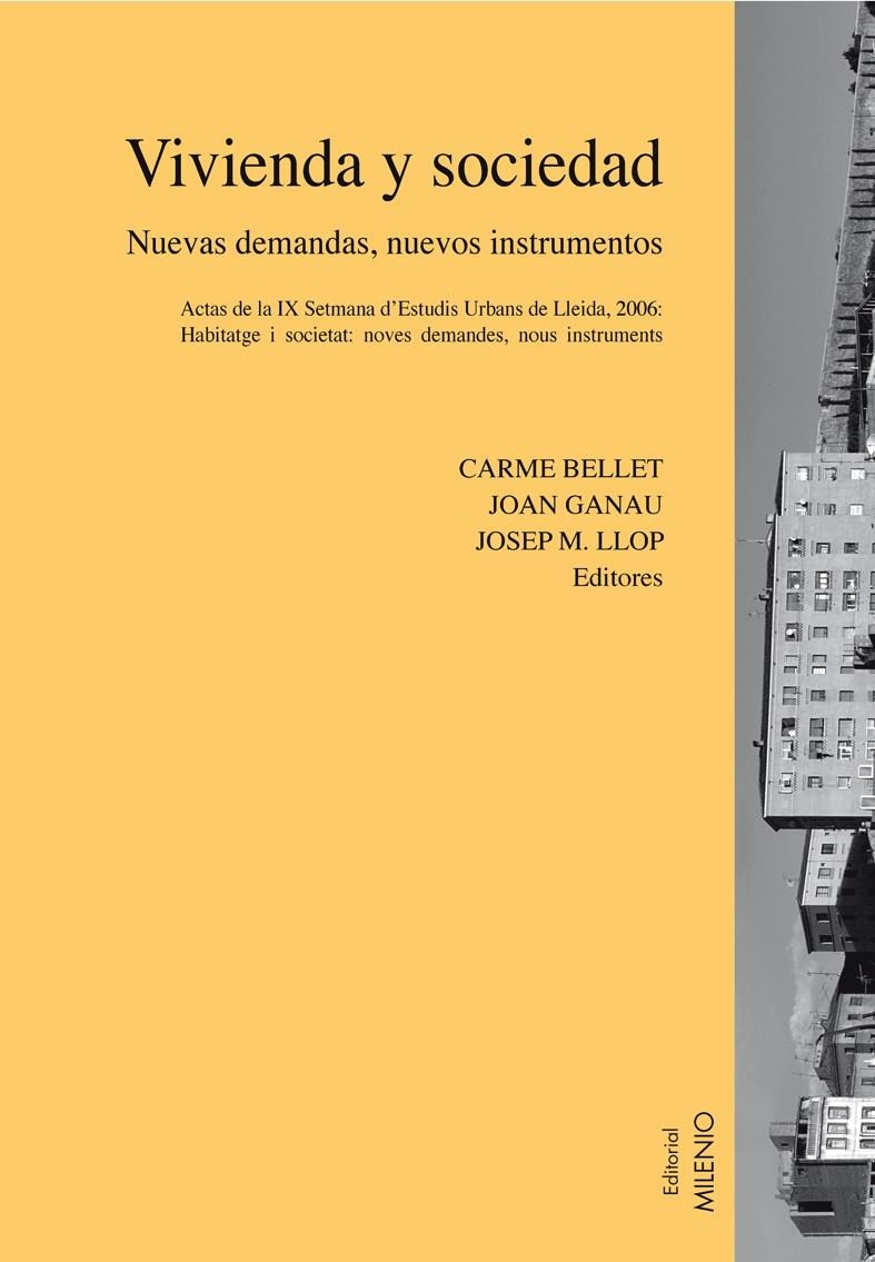 VIVIENDA Y SOCIEDAD -NUEVAS DEMANDA NUEVOS INSTRUMENTOS | 9788497432559 | DIVERSOS AUTORS/BELLET, CARME | Llibreria Online de Banyoles | Comprar llibres en català i castellà online