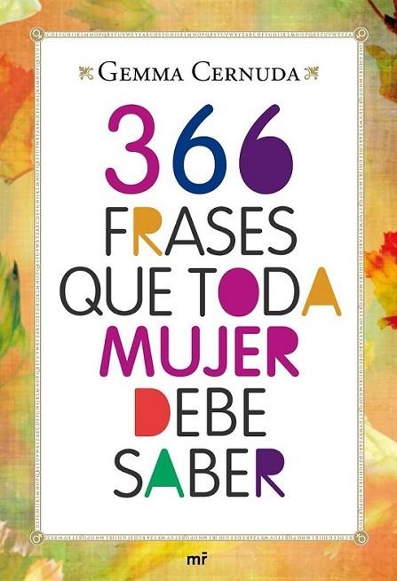 366 FRASES QUE TODA MUJER DEBE SABER | 9788427037083 | CERNUDA, GEMMA | Llibreria Online de Banyoles | Comprar llibres en català i castellà online